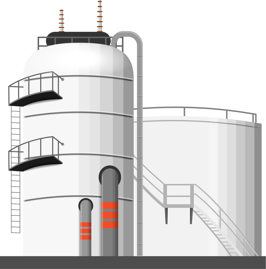 Oil and gas process and storage